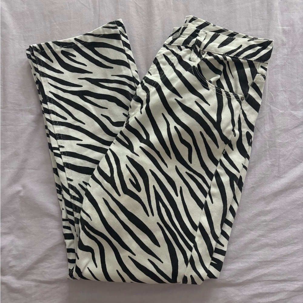 Pacsun Zebra High Rise Dad Jeans